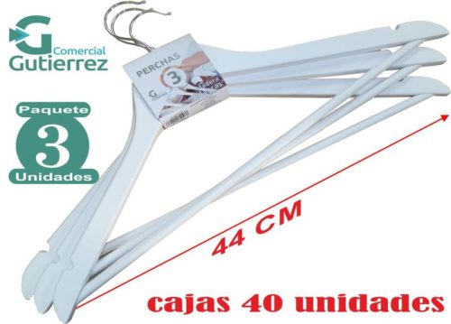 SET 3 PERCHAS DE MADERA BLAN