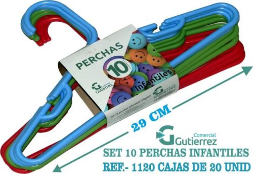 SET 10 PERCHAS INFANTILES COLG