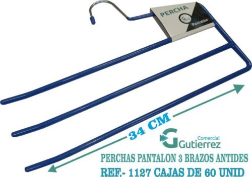 PERCHA PANTALON 3 BRAZOS