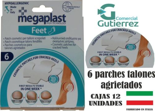 6 PARCHES TALONES AGRIETADOS