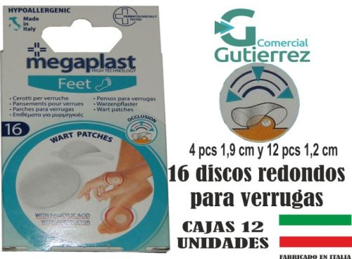 16 PARCHES PARA VERRUGAS