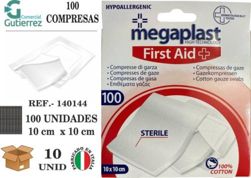 100 COMPRESAS DE GAZE