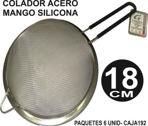 COLADOR MANGO SILICONA 18 CM