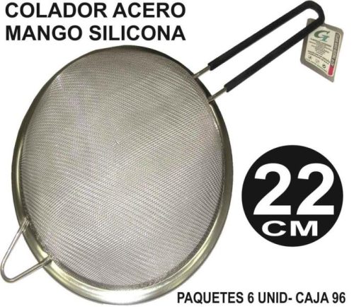COLADOR MANGO SILICONA 22 CM