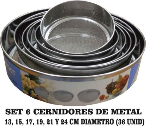 SET 6 CERNIDORES DE METAL