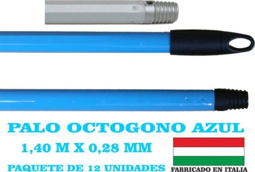 PALO OCTOGONAL 1,40 CM AZUL