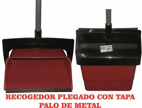 RECOGEDOR CON GOMA Y TAPADE