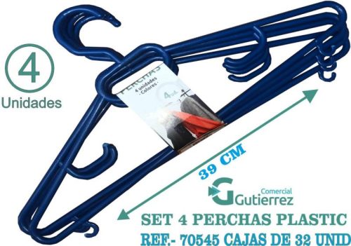 SET 4 PERCHAS COLOR
