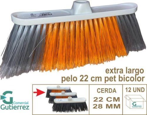 ESCOBA STRAIGHT PELO 22 CM