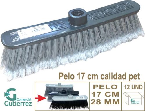 ESCOBA ECOMODEL PELO 17 CM