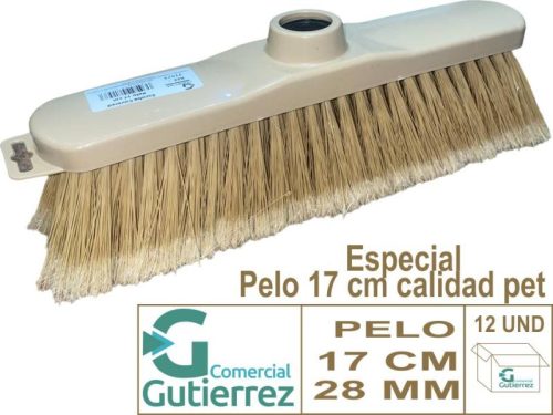 ESCOBA COVERED PELO 17 CM