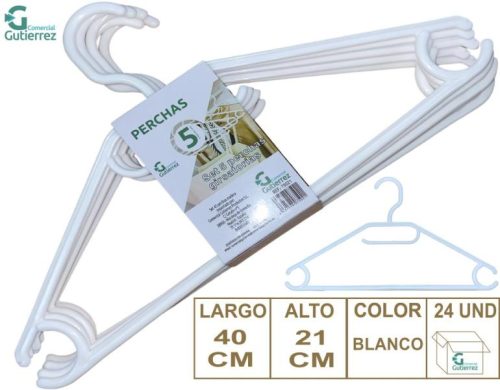 SET 5 PERCHAS BLANCAS GRISA