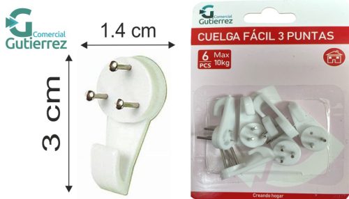 CUELGAFACIL 3 PUNTAS
