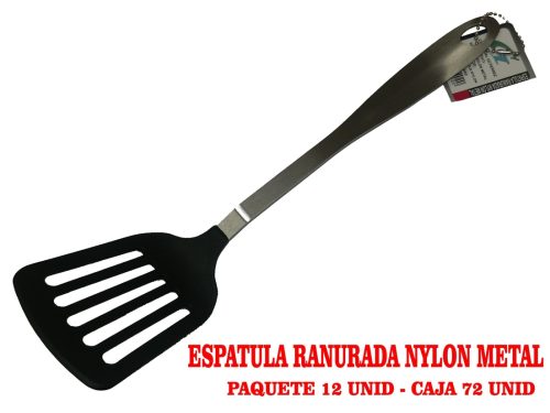 ESPATULA RANURADA NYLON METAL