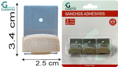 PERCHITA ADH 3 UNID MARRON