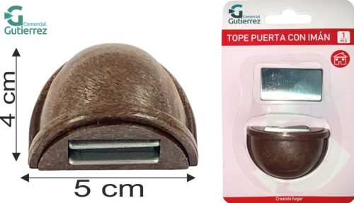 TOPE CON IMAN COLOR MARRON