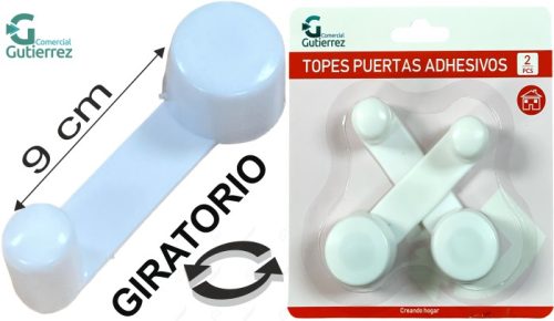 TOPE RETENEDOR PUERTAS BLANCO