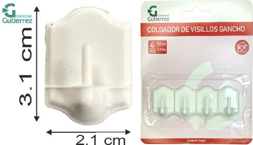 COLGADOR VISILLOS BLANCON 4 UNID