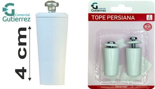 TOPE PERSIANA 40 MM BLANCO
