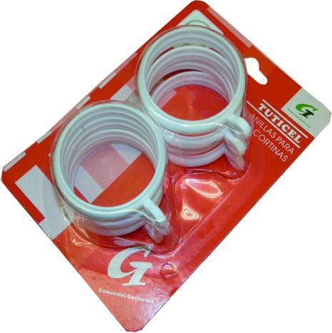 ANILLA CORTINA 45 MM BLANCO