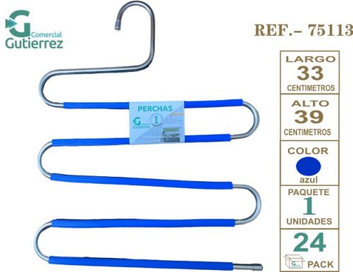 PERCHA PANTALON ANTIDESLIZANTE
