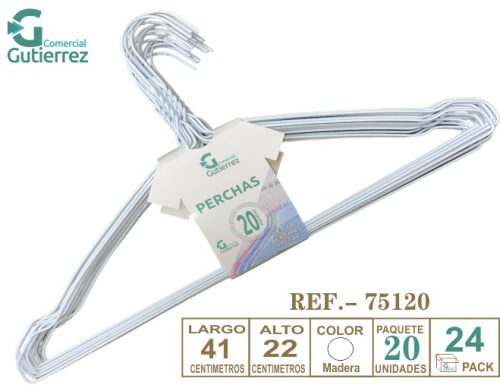 SET 20 PERCHAS DE METAL