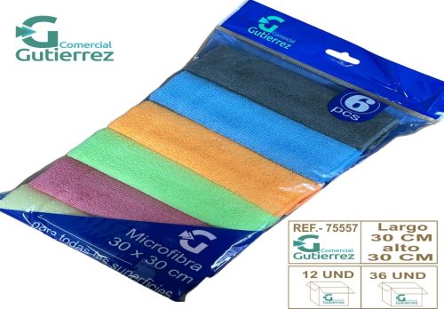 SET 6 BAYETAS EN BOLSA