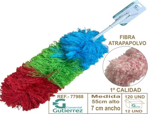 Plumero fibra color