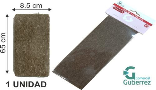 Fieltro adh alargado 8,5 x 65 cm marron