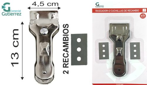 Rascador vitro metal