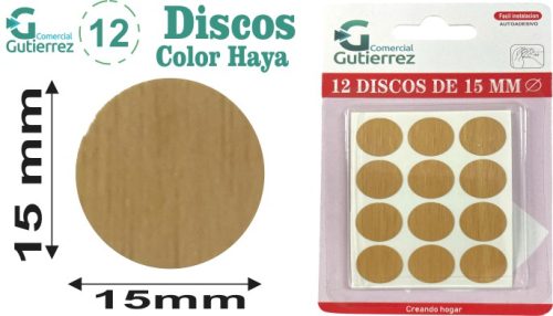 12 Discco 15 diametro Roble