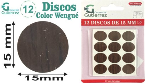 12 Disco 15 diametro wengue