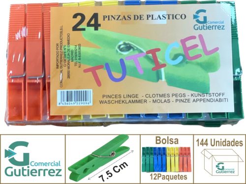 pinzas de plastico