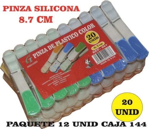 Pinzas silicona 20 unid