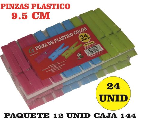 Pinzas de plastico 9,5 cm