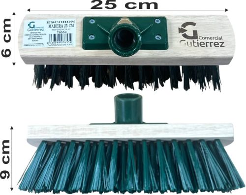 ESCOBON MADERA 25 CM